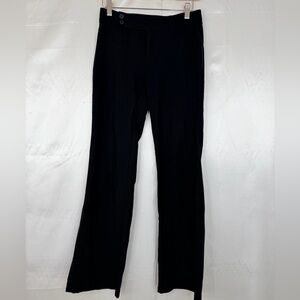 Princess‎ Polly Black High Rise Slight Flare Pants Size 4 31” Inseam